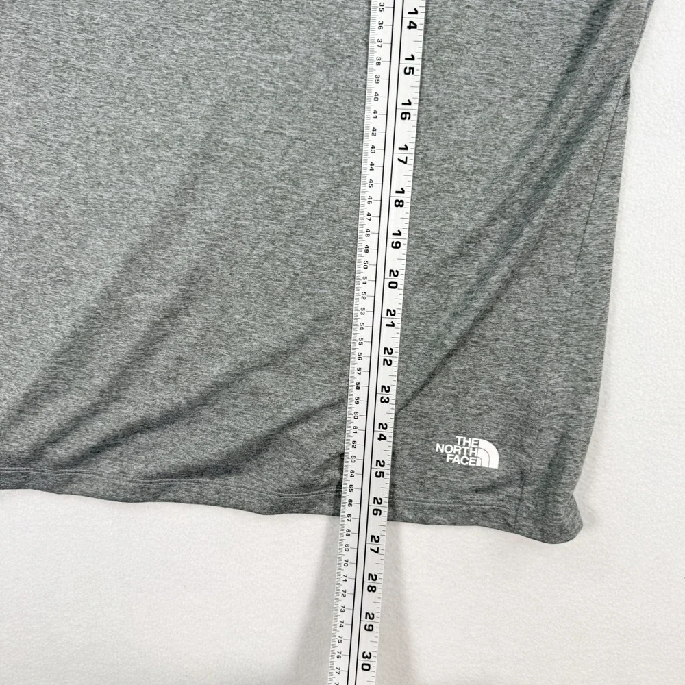 The North Face Womens Breeze Flashdry Shirt Size L Grey Heather Short Sleeve NEW - Picture 6 of 9